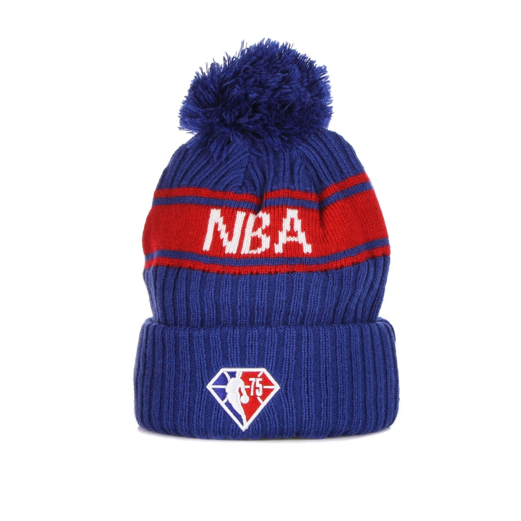 cappello pom pom uomo nba draft knit logo ROYAL/RED