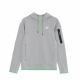 felpa leggera cappuccio uomo tech fleece po hoodie LT SMOKE GREY/SAIL