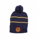 cappello pom pom uomo dot stripe beanie DARK NAVY/MUSTARD