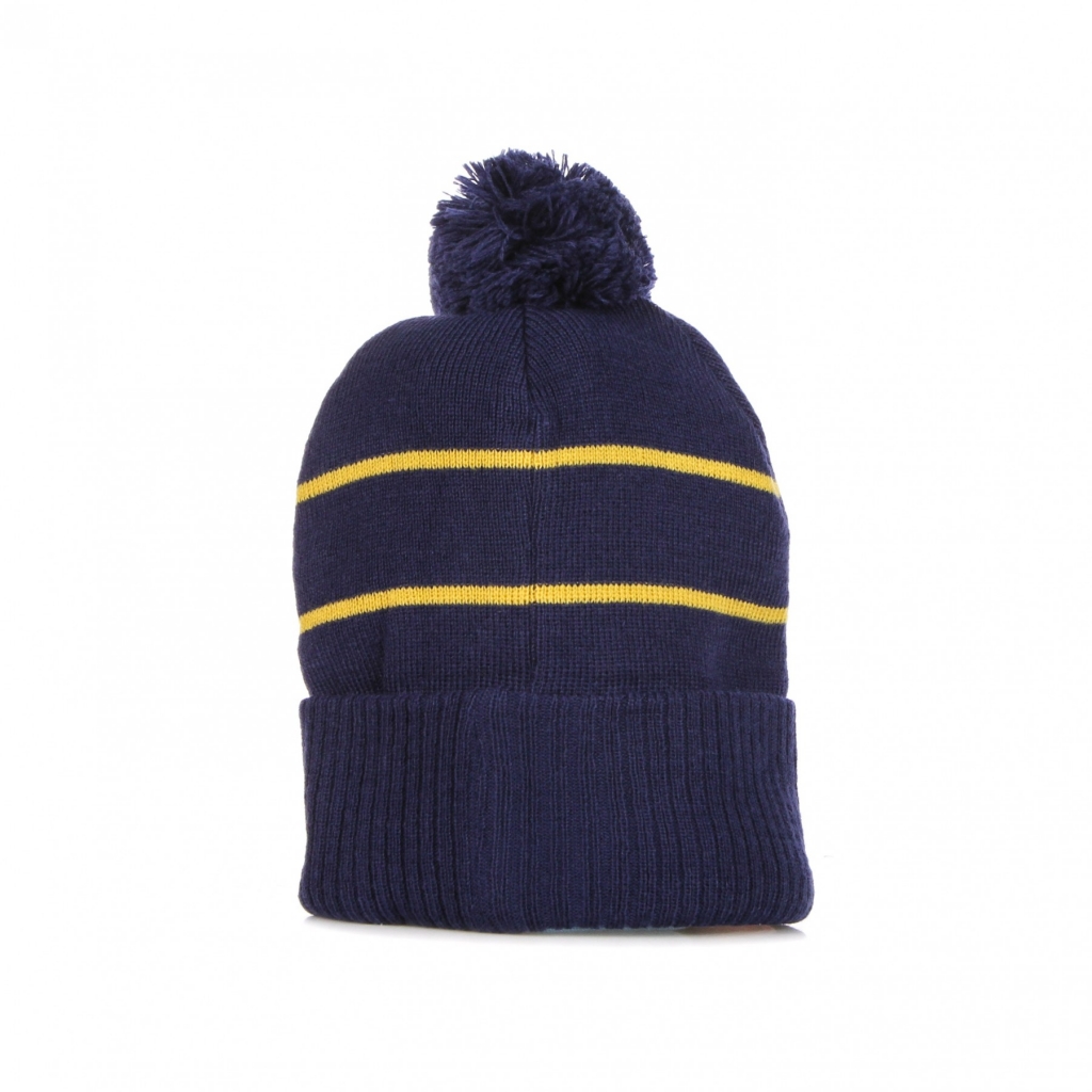 cappello pom pom uomo dot stripe beanie DARK NAVY/MUSTARD