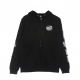 felpa cappuccio zip uomo club oval dot zip hood BLACK