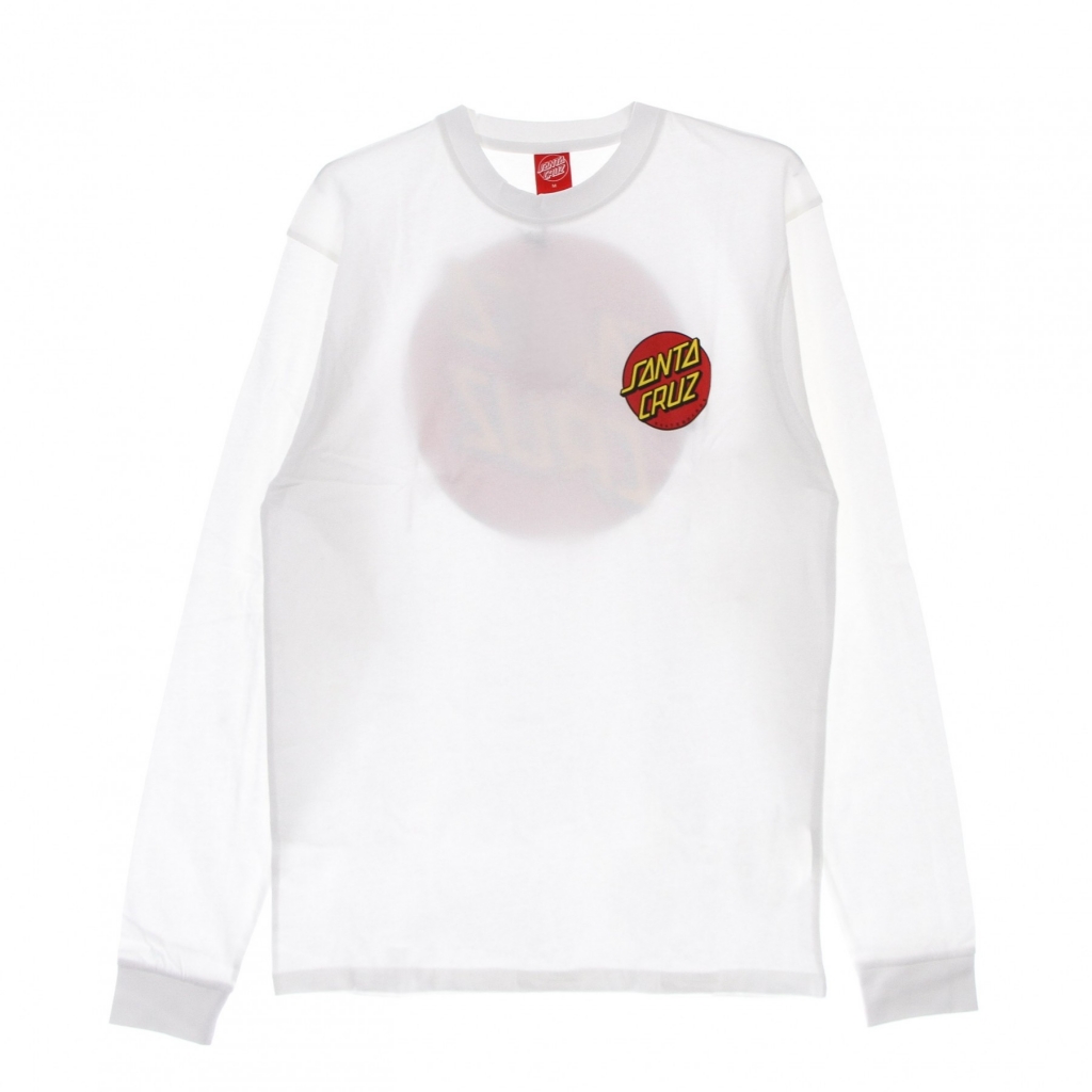 maglietta manica lunga uomo classic dot chest l/s tee WHITE