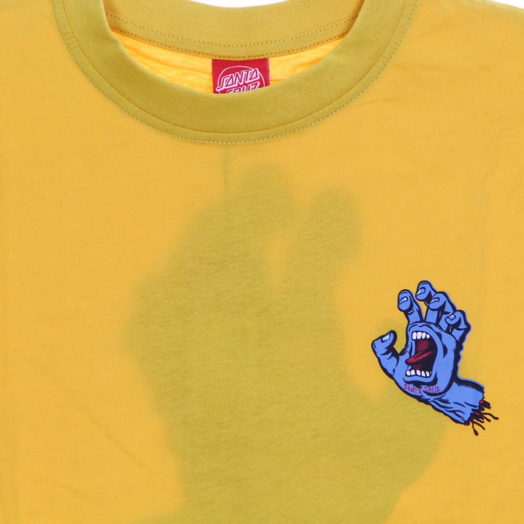 maglietta uomo screaming hand chest tee MUSTARD