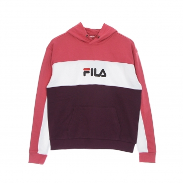 felpa leggera cappuccio donna aqila blocked hoodie WINTER BLOOM/BAROQUE ROSE/BRIGHT WHITE