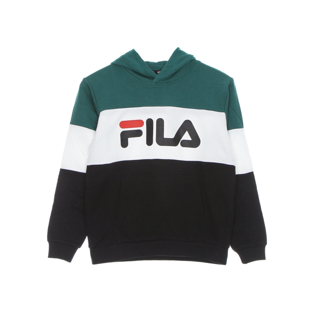 felpa cappuccio ragazzo olena blocked hoodie BLACK/STORM/BRIGHT WHITE