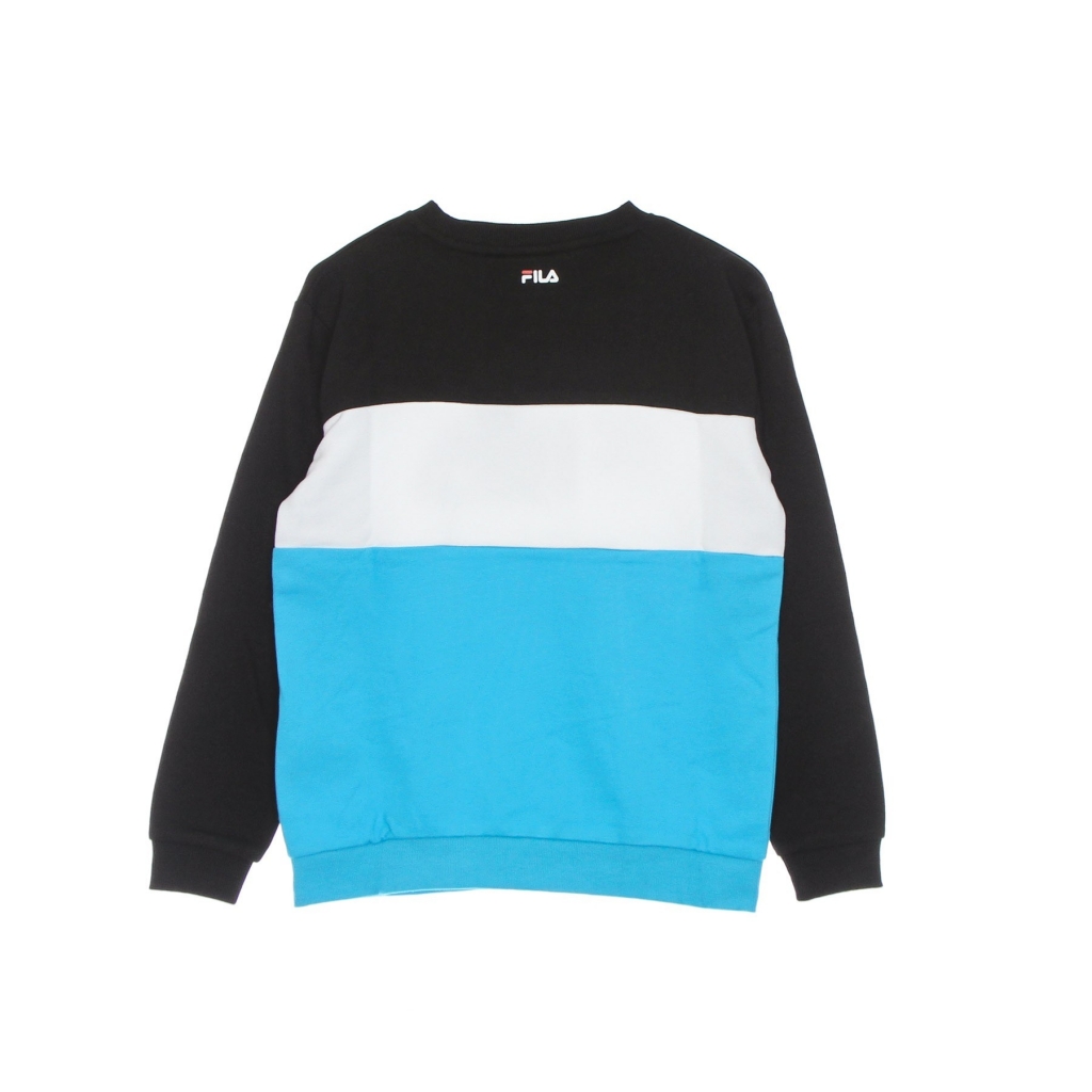 felpa leggera girocollo ragazzo carlotta blocked crew shirt SCUBA BLUE/BLACK/BRIGHT WHITE