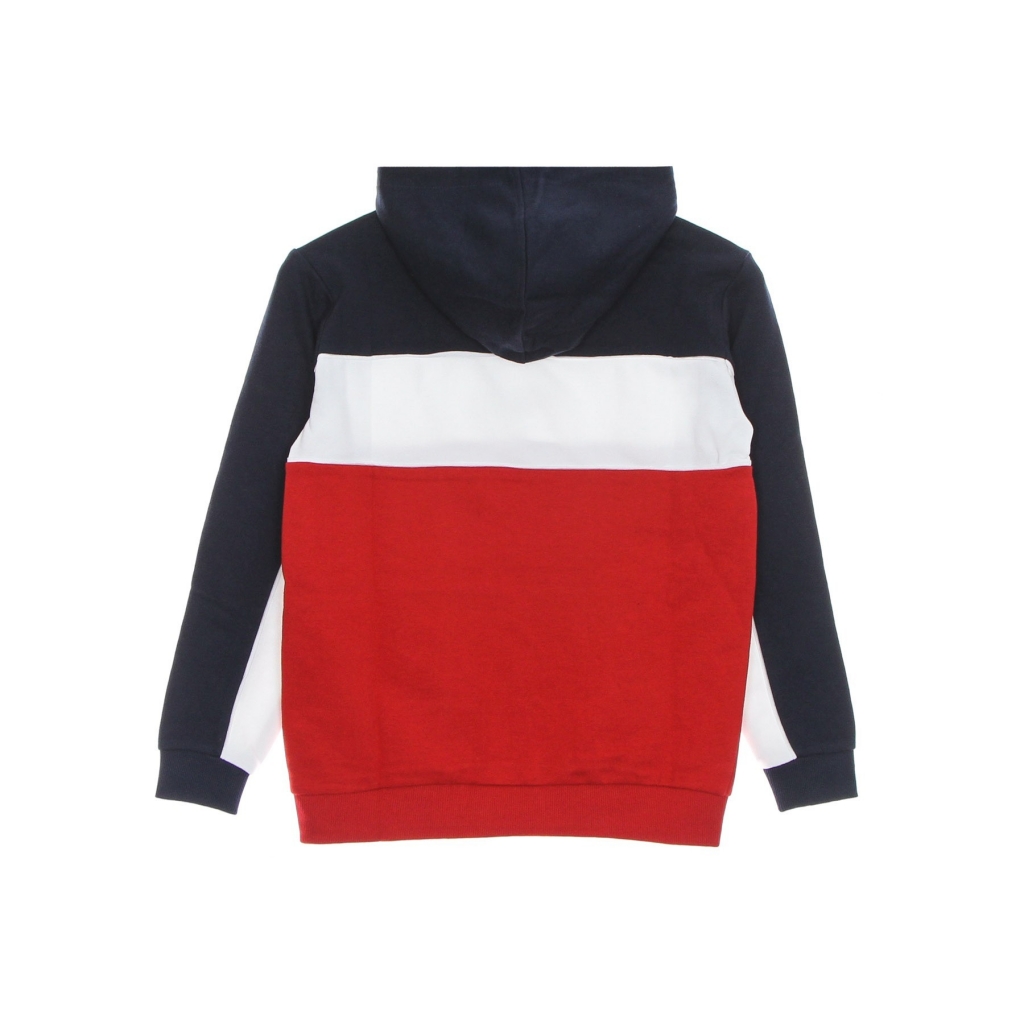 felpa leggera cappuccio ragazzo levi basic blocked hoodie TRUE RED/BLACK IRIS/BRIGHT WHITE