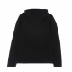 felpa leggera cappuccio uomo tech fleece po hoodie BLACK/BLACK