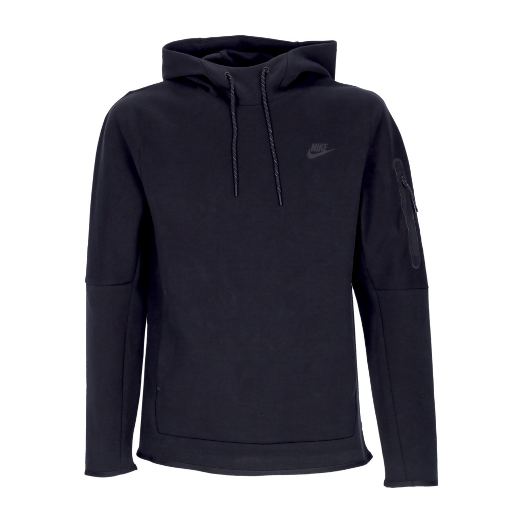 felpa leggera cappuccio uomo tech fleece po hoodie BLACK/BLACK