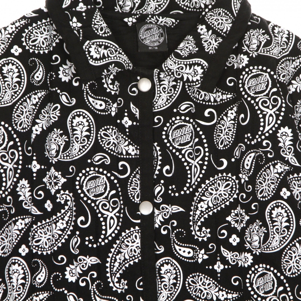 giacca coach jacket donna screaming paisley jacket BLACK/WHITE