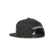 cappellino visiera piatta uomo nba quilted taslan hardwood classics snapback boscel BLACK