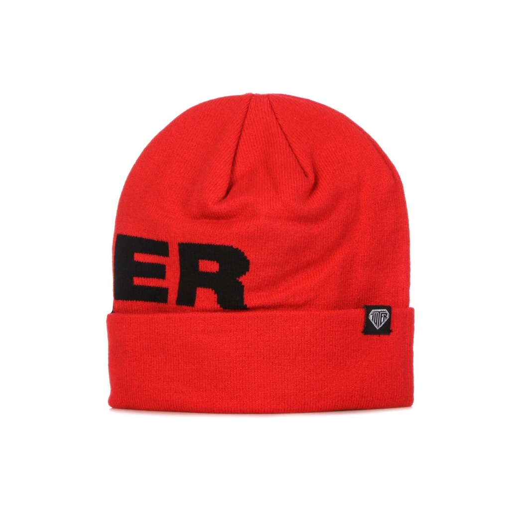 cappello uomo big logo fold beanie RED