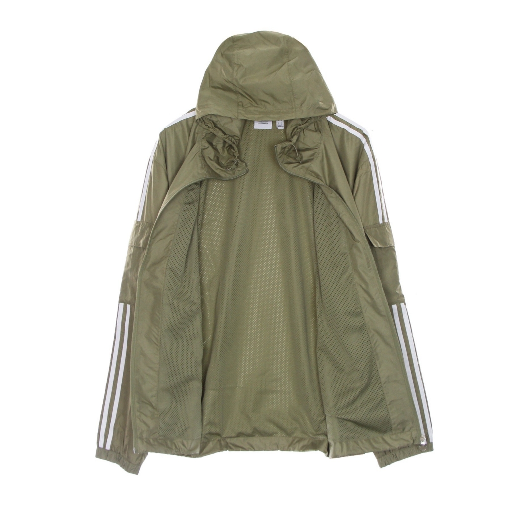 giacca a vento uomo 3 stripes classic windbreaker ORBIT GREEN