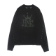 maglione donna huf crown sweater BLACK