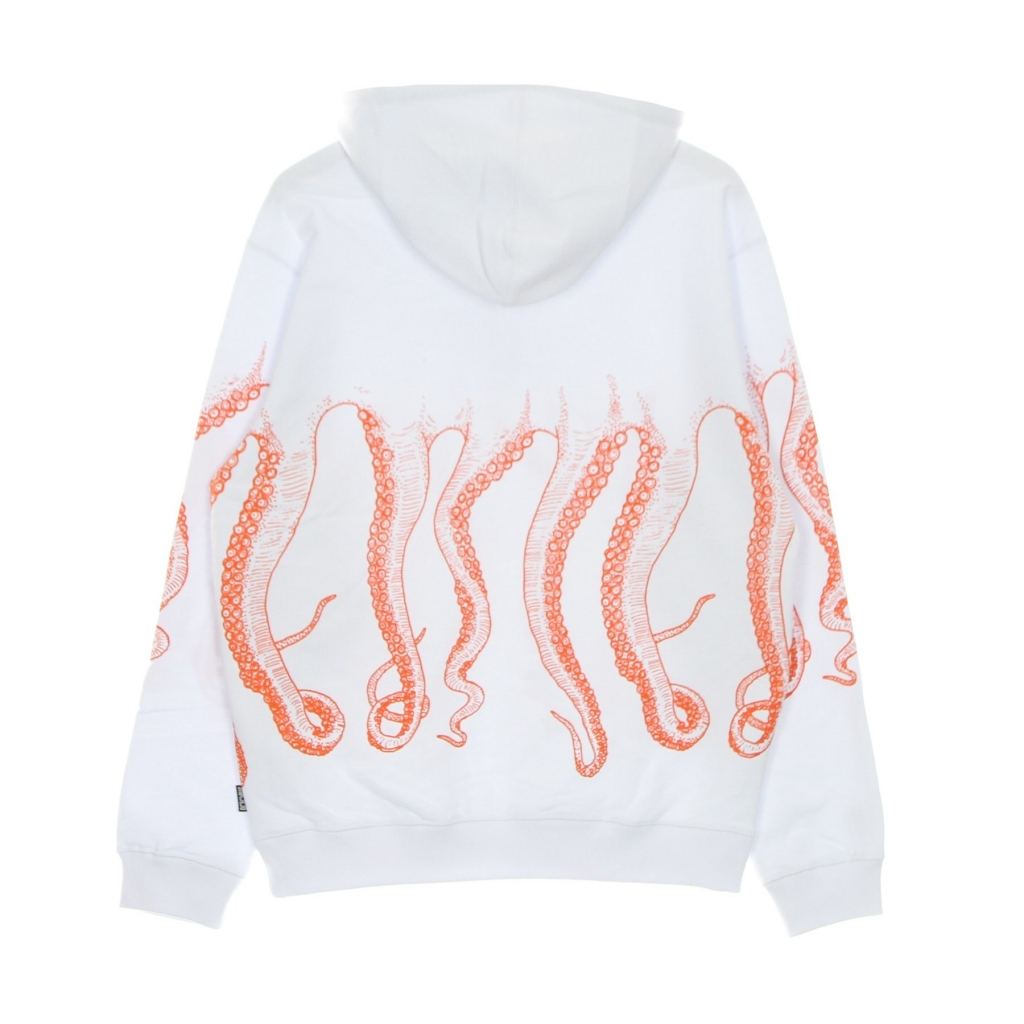 felpa leggera cappuccio uomo outline hoodie WHITE