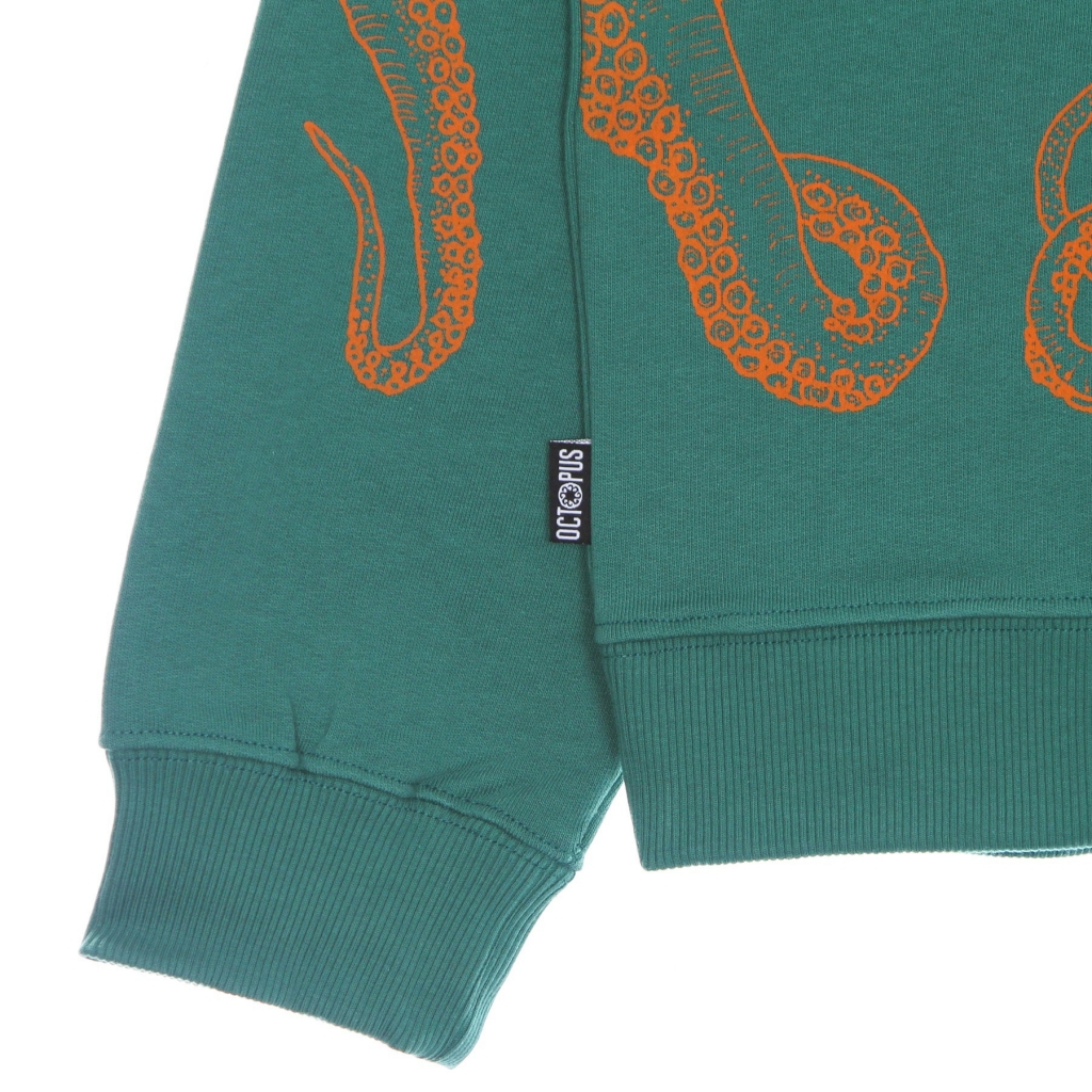 felpa leggera cappuccio zip uomo outline zip hoodie FIELD GREEN