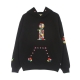 felpa leggera cappuccio uomo bouquet hoodie BLACK