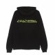 felpa leggera cappuccio uomo logo dlynr hoodie BLACK/YELLOW