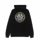 felpa leggera cappuccio uomo monogramma hoodie BLACK