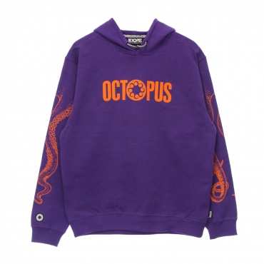 felpa leggera cappuccio uomo outline logo hoodie PURPLE