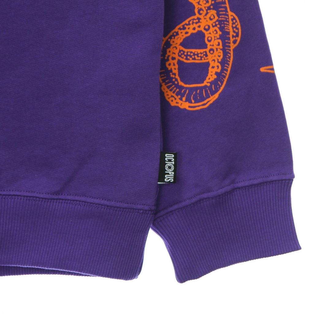 felpa leggera cappuccio uomo outline logo hoodie PURPLE