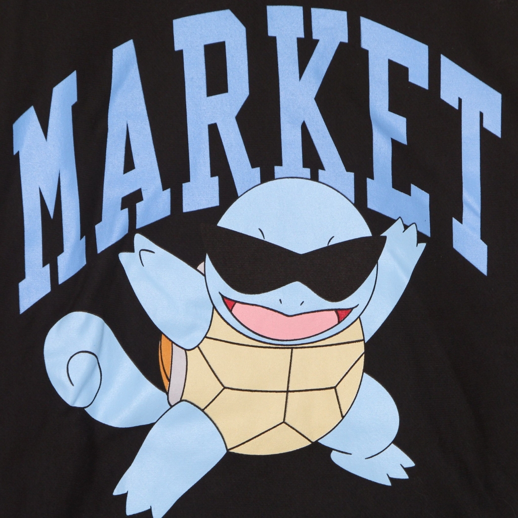 felpa girocollo uomo squirtle arc chillin crewneck sweatshirt x pokemon BLACK