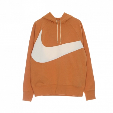 felpa leggera cappuccio uomo swoosh tech fleece pullover hoodie HOT CURRY/PEARL WHITE/CANVAS