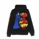 felpa leggera cappuccio uomo demon hoodie BLACK