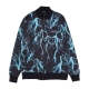 giacca tuta uomo all over lightning sweatshirt BLACK/LIGHTBLUE