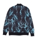 giacca tuta uomo all over lightning sweatshirt BLACK/LIGHTBLUE