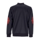 giacca tuta uomo cobweb print sweatshirt BLACK/RED