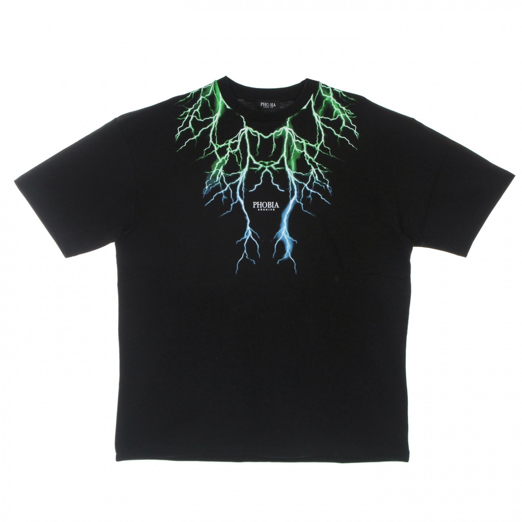 maglietta uomo lightning tee BLACK/GREEN/LIGHTBLUE