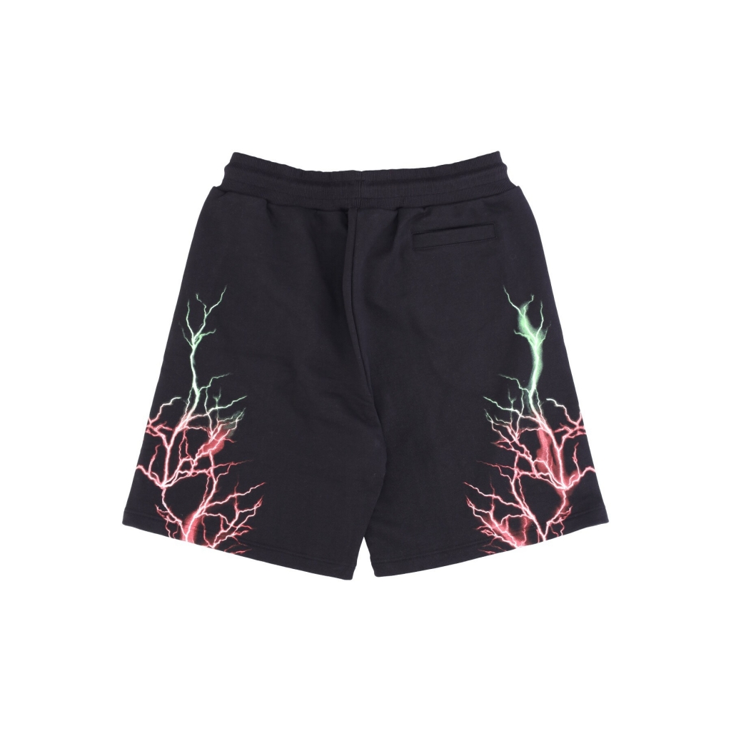 pantalone corto tuta uomo lightning shorts BLACK/RED/GREEN