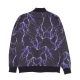 giacca tuta uomo all over lightning sweatshirt BLACK/PURPLE