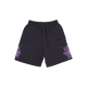 pantalone corto tuta uomo cobweb print shorts BLACK/PURPLE