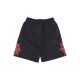 pantalone corto tuta uomo cobweb print shorts BLACK/RED