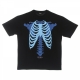 maglietta uomo skeleton print tee BLACK/BLUE