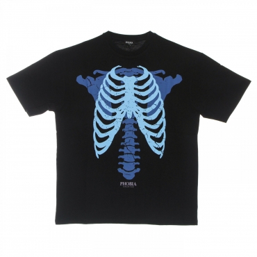 maglietta uomo skeleton print tee BLACK/BLUE