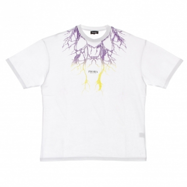 maglietta uomo lightning tee WHITE/PURPLE/YELLOW