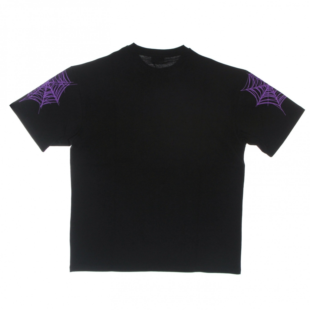 maglietta uomo cobweb print tee BLACK/PURPLE