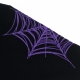 maglietta uomo cobweb print tee BLACK/PURPLE