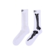 calza media uomo bones print socks WHITE/BLACK