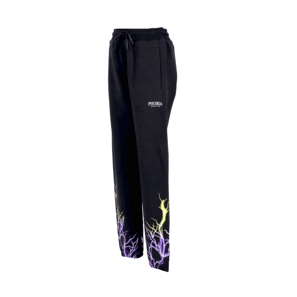 pantalone tuta leggero uomo lightning pants BLACK/PURPLE/YELLOW