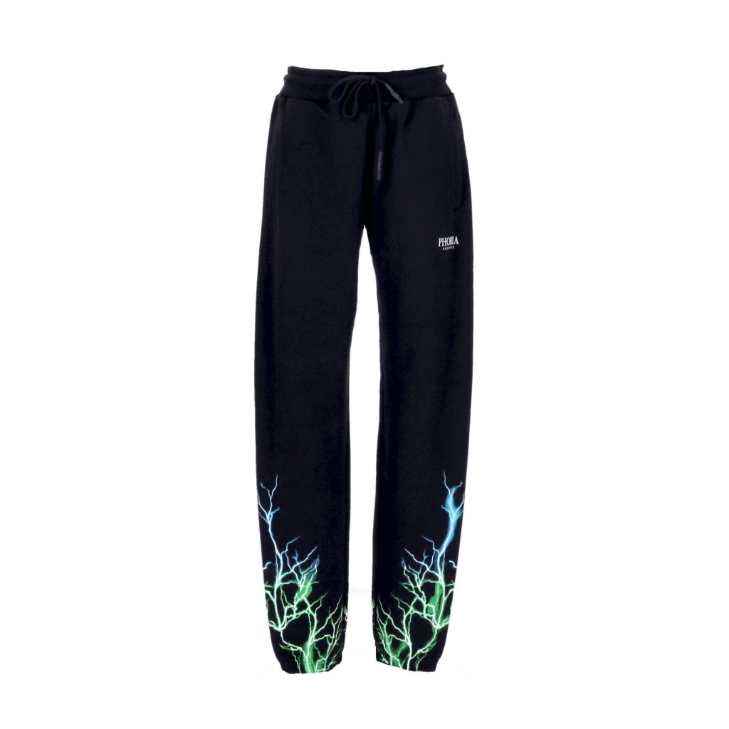 pantalone tuta leggero uomo lightning pants BLACK/GREEN/LIGHTBLUE