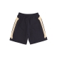 pantalone corto tuta uomo skeleton print shorts BLACK/BEIGE