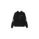 felpa leggera cappuccio zip uomo cobweb print open hoodie BLACK/WHITE