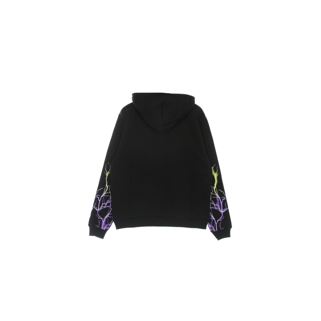 felpa leggera cappuccio uomo lightning hoodie BLACK/PURPLE/YELLOW