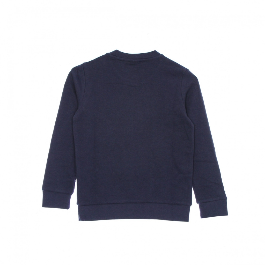 felpa leggera girocollo ragazzo trefoil crew SHADOW NAVY/WHITE