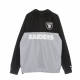 giacca a vento infilabile uomo nfl windbreaker lasrai BLACK/DARK GREY