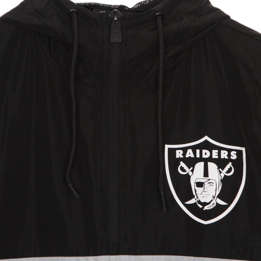 giacca a vento infilabile uomo nfl windbreaker lasrai BLACK/DARK GREY